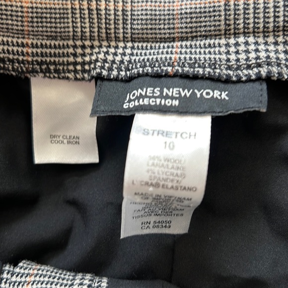 Jones New York vintage plaid houndstooth wool pants - Picture 2 of 3